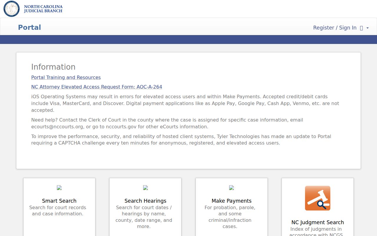 Stokes County case search on the North Carolina eCourts Portal