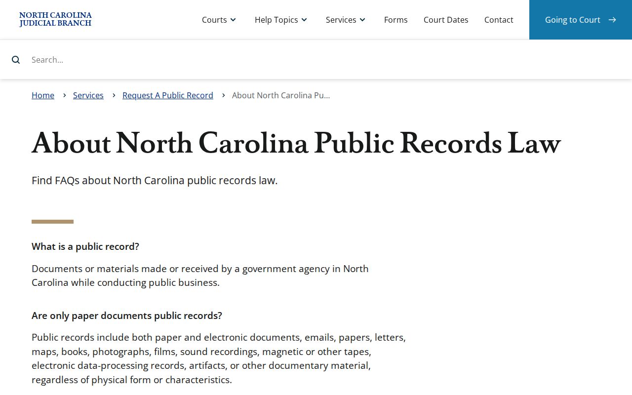Stokes County court records public access and copying overview
